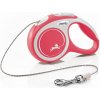 Flexi NEW COMFORT vodítko XS do 8kg, 3m lanko – červené