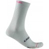 CASTELLI Cyklistické ponožky klasické - GIRO LOGO 18 - biela 44-47