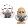 Polomaska proti prachu s lakýrnickou ochranou a dvoma uhlíkovými filtrami
