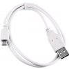 C-Tech CB-USB2-20W USB 2.0 AM / Micro, 2m, bílý