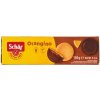 Schär Orangino jemné pečivo bezgluténové polomáčané v čokoláde s náplňou s príchuťou pomaranča 150 g