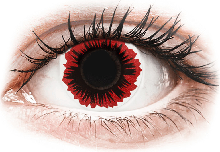 MaxVue Vision ColourVUE Crazy Lens - nedioptrické 2 šošovky Bulls Eye