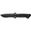 Gerber 31-003661 LMF II Infantry taktický nôž 12,5 cm, celočierna, guma a GFN, nylonové puzdro