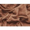 XPOSE® Mikroplyšová plachta Exclusive - hnedá 200x220 cm, Mikroplyš