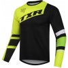 Motokrosový dres TXR Vortex čierno-fluo žltý
