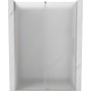 Mexen Velar, posuvné sprchové dvere do otvoru 140 cm, 8mm sklo námraza, brúsená oceľ, 871-140-000-31-97