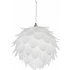 MagicHome Vianoce Dekorácia MagicHome Vianoce, Guľa, biela, s glitrami, 10 cm