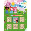 Pečiatky 5 + 1 s voskovkou Princezné JM