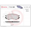 Sada brzdových platničiek kotúčovej brzdy BREMBO P 54 020