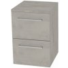 Mereo, Mereo Bino, kúpeľňová skrinka spodná 50 cm, Multidecor, Chromix strieborný, MER-CN694ACST