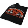 Sablio Plážová deka Harley Davidson motor Čierne pozadie