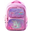 Školský batoh s jednorožcom a hrudným pásom ružový 20L