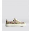 OCA Low Sand Suede Embroidered Flowers Sneaker