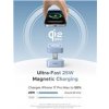 UGREEN magnetická bezdrátová nabíječka 2v1 MagFlow Qi2.2, 25W, MagSafe, stříbrná