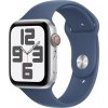 Apple Watch SE GPS + Cellular 44mm Silver Aluminium Case with Denim Sport Band - M/L MXGQ3QC/A