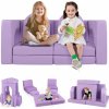 Costway Detská modulárna dvojitá pohovka a BUNKR Violet