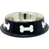Miska nerez s gumou čierna + KOSŤ 0,5l/17cm (72)