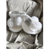 Withloveboots Papučky Classic PomPom biele biela 0-3m