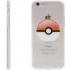 AppleMix Apple iPhone 6 Plus / 6S Plus gumový - Pokemon Go / Pokeball - oranžové