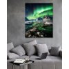 ZUTY Obrazy na stenu - Polárna žiara nad severom Rámovanie: vypnuté plátno na rám, Rozmer: 80x100 cm