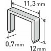 Extol Craft 8852504 | Spony do sponkovacej pištole 12x11,3x0,7 mm - balenie 1000 ks