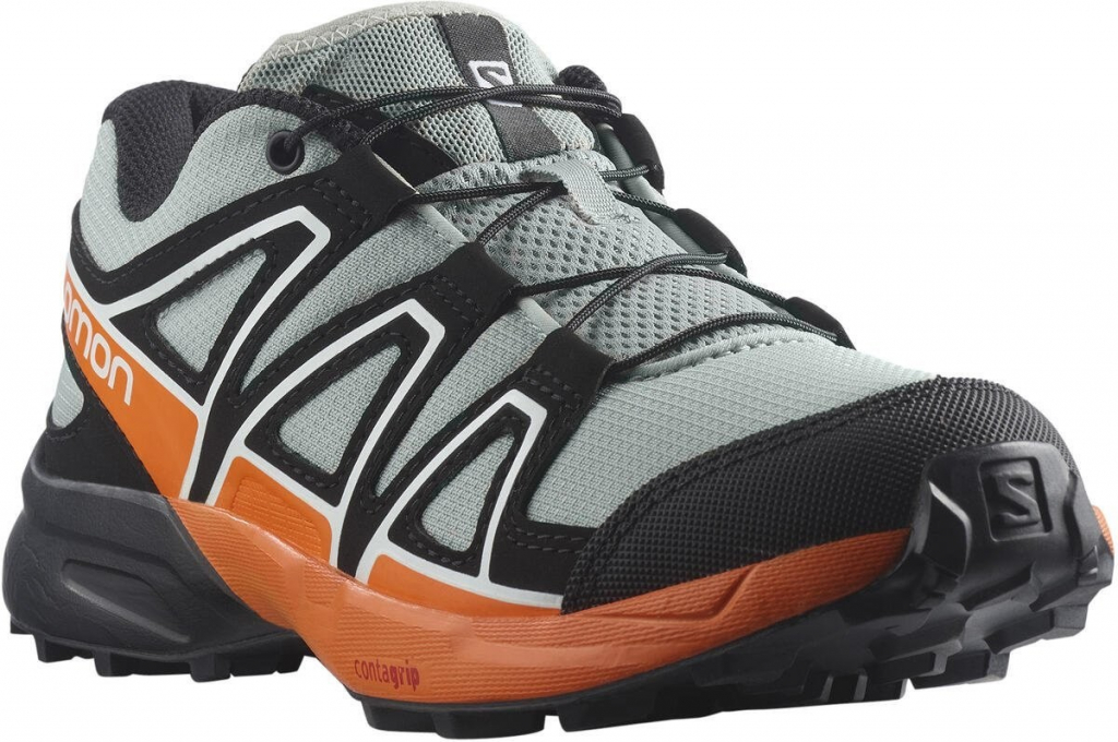 Salomon Speedcross J L41628100 Wrought Iron/Black/Vibrant Orange