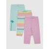 GAP Baby organic legíny, 3 ks Viacfarebná 12-18M Viacfarebná Viacfarebná