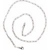 Nefertitis Náhrdelník Paper clip štýl nerezová oceľ vo farbe ocele 50 cm NF24797 - cca 50 cm