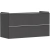 Hansgrohe Xelu Q Umývadlová skrinka, 63x118x50 cm, 2 zásuvky, matná sivá/matná biela 54036700-HG