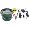 SPORTS - Vzduchovací motorček AA/USB/230V + Rezkovnica 18 l