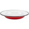 Smaltovaný tanier 22 cm (Červený smaltovaný tanier 22 cm)