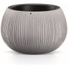 Prosperplast Kvetináč Beton Bowl s vkladom 29 cm sivý