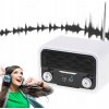 Sieťovo-batériové FM rádio Digitálny budík s Bluetooth reproduktorom