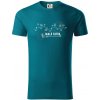 Profil kopca - Malá Fatra - Tričko z organickej bavlny - 3XL ( Petrolejová )