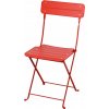 Záhradná stolička IKEA kovová červená