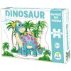 Puzzle podlahové dinosaurus Dohány veľké 12 dielov od 24 mes