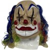 Hororový klaun maska na tvár - pre deti aj dospelých na Halloween či karneval