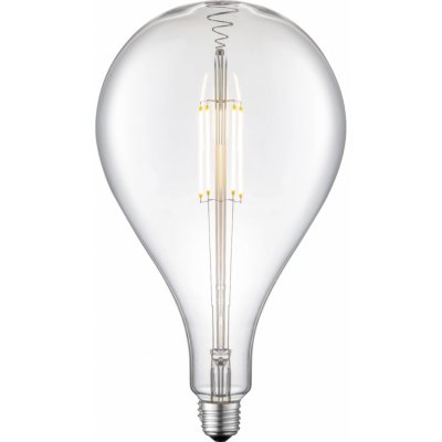 Just Light. Filam. LED žiarovka E27, A160, 420 lm, 2700 K, 4 W, číre sklo