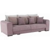 Tempo Kondela Extra GILEN BIG SOFA fialová/staroružová/béžová