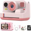 Instantný fotoaparát K12Pro ružový s puzdrom a náplňami