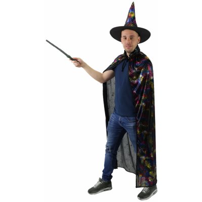 Rappa Plášť čarodejnícky s klobúkom pre dospelých