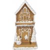 Clayre & Eef Svietiaca perníková chalúpka Gingerbread House - 8*8*15 cm - Clayre & Eef