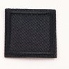 Nažehľovacia záplata - štvorček - čierna - rozmer 2,8 cm x 2,8 cm