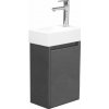 BOCCHI Piccolo - Skrinka pod umývadlo, 370x230 mm, antracitová