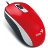 Genius Myš DX-110 31010116111, 1000DPI, optická, 3tl., drátová USB, červená, standardní, univerzální