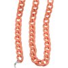 Akrylová retiazka na okuliare - svetlo oranžová