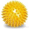 GYMY MASÁŽNA LOPTIČKA - ježko 8 cm žltá, priemer 8 cm 1x1 ks