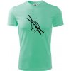 Paličky ruka - Pánske tričko Fantasy športové - L ( Mätová )