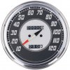 Tachometer FL, 46-47 ks, strieborný/čierny. 2,24:1 MPH