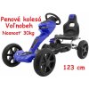 JOKO Šľapacia motokára RIDE + voľnobeh + penové kolesá, nosnosť 30kg, modrá